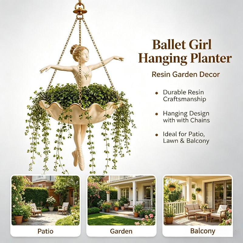 Decorative Ballerina Hanging P - Resin Art Using Flowers ulasan dan harga