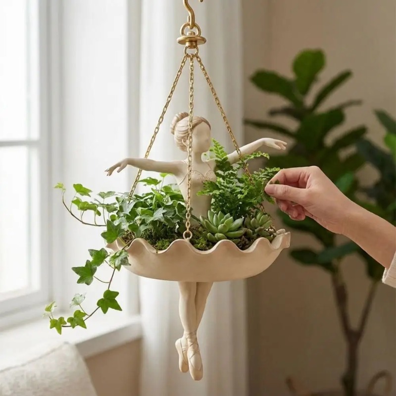 Decorative Ballerina Hanging P - Resin Art Using Flowers ulasan dan harga