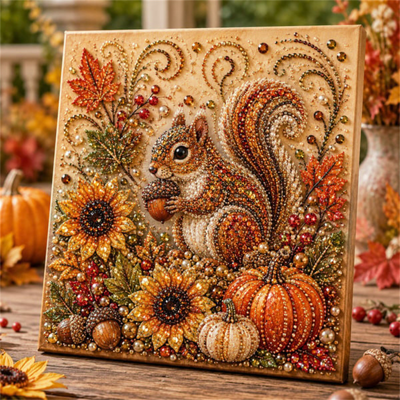 Autumn Diamond Pearl Painting  - Resin Art Flower ulasan dan harga