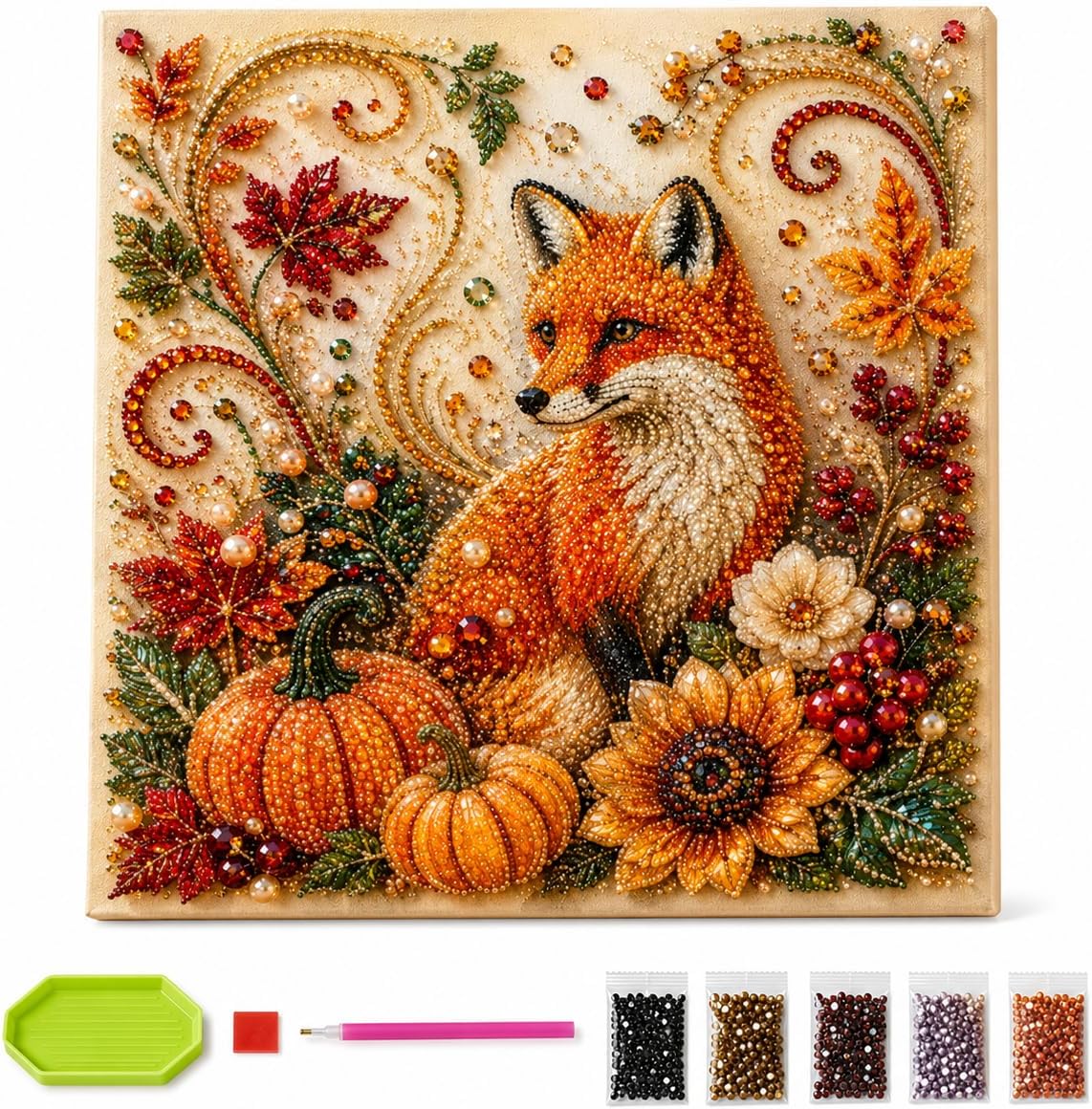 Autumn Diamond Pearl Painting  - Resin Art Flower ulasan dan harga