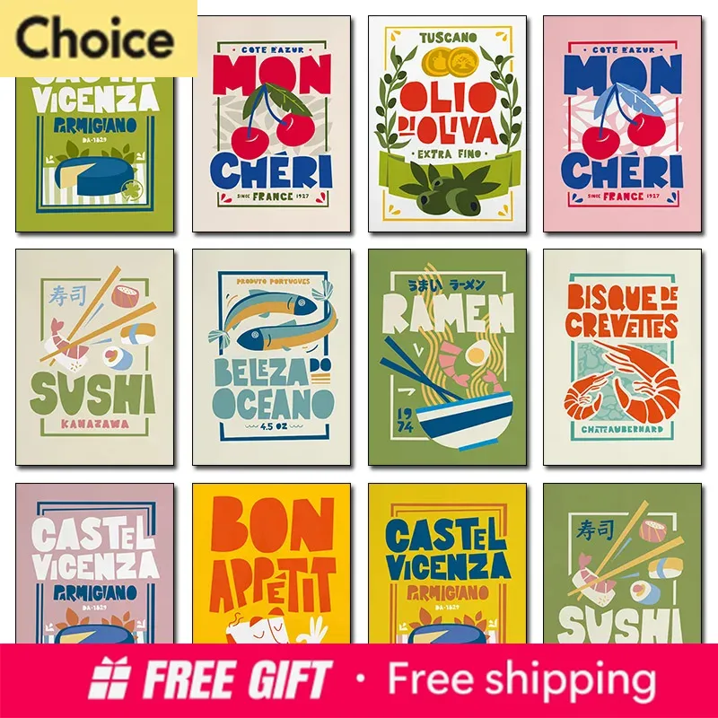 2026 Cartoon Funny Food Poster - Resin Art Quotes ulasan dan harga