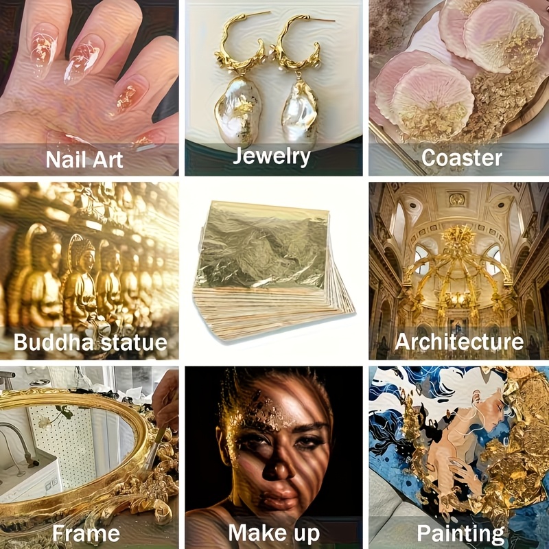 Set of 100Pcs Imitation Gold F - Resin Art Gift For Wedding ulasan dan harga
