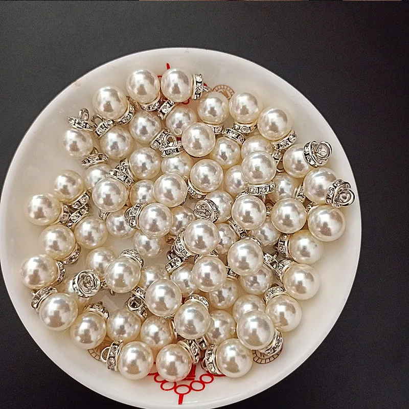 30Pcs Round Pearl Diamond Pend - Resin Art Gift For Wedding ulasan dan harga