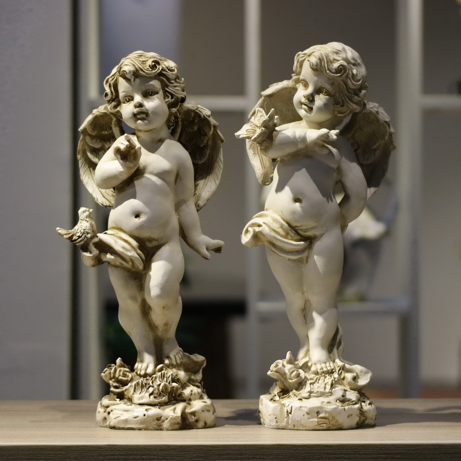 Retro Resin Angel Figurine 29c - Resin Art Gift For Wedding ulasan dan harga