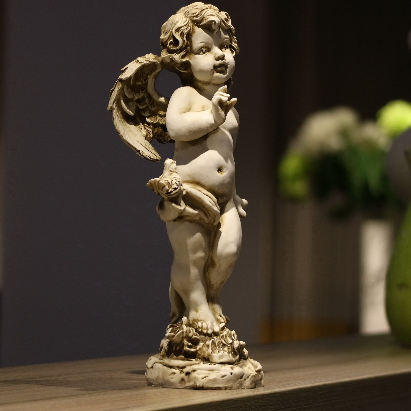 Retro Resin Angel Figurine 29c - Resin Art Gift For Wedding ulasan dan harga
