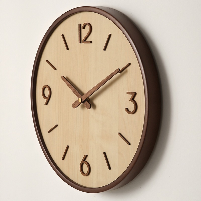 Modern Wooden Silent Art Wall  - Resin Art Clock ulasan dan harga