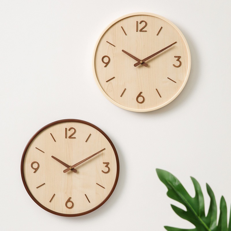 Modern Wooden Silent Art Wall  - Resin Art Clock ulasan dan harga