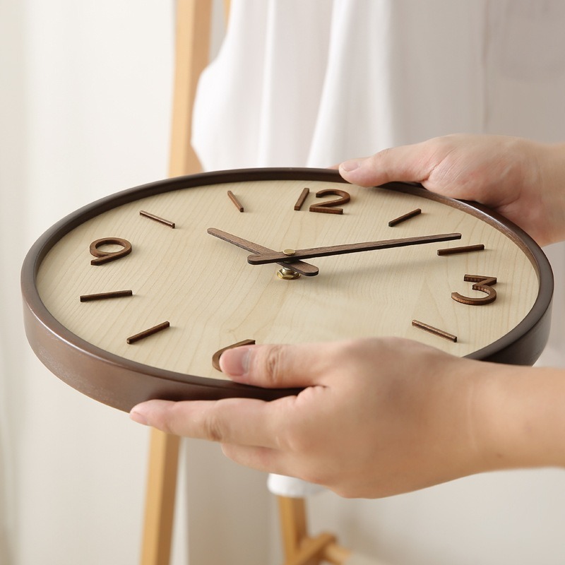 Modern Wooden Silent Art Wall  - Resin Art Clock ulasan dan harga