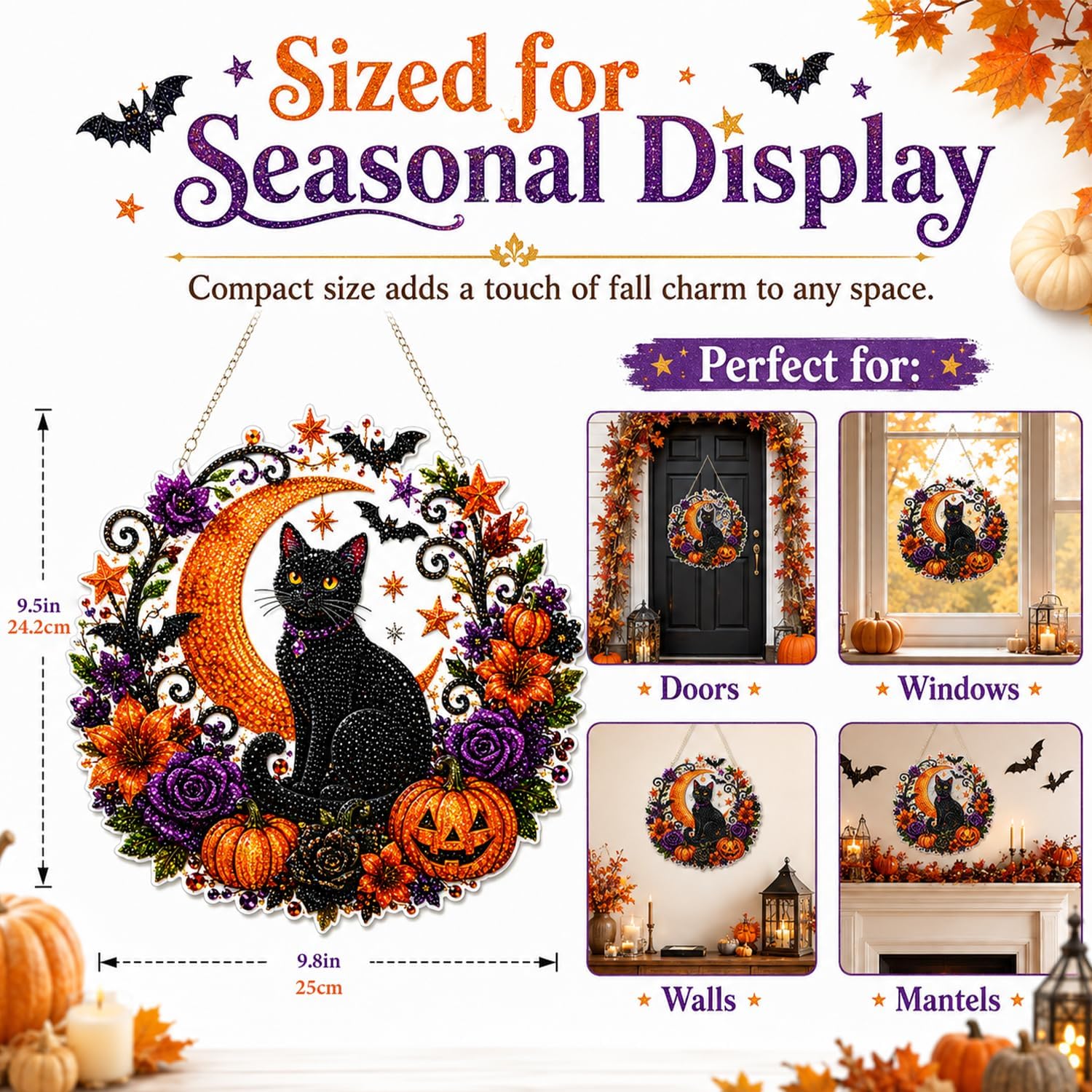 Halloween Pumpkins Diamond Art - Resin Art Flower ulasan dan harga
