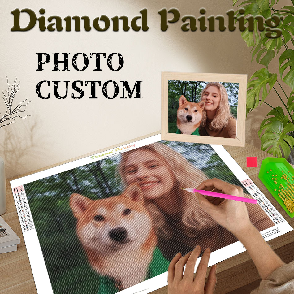 PhotoCustom Diamond Painting C - Resin Art Gift For Wedding ulasan dan harga