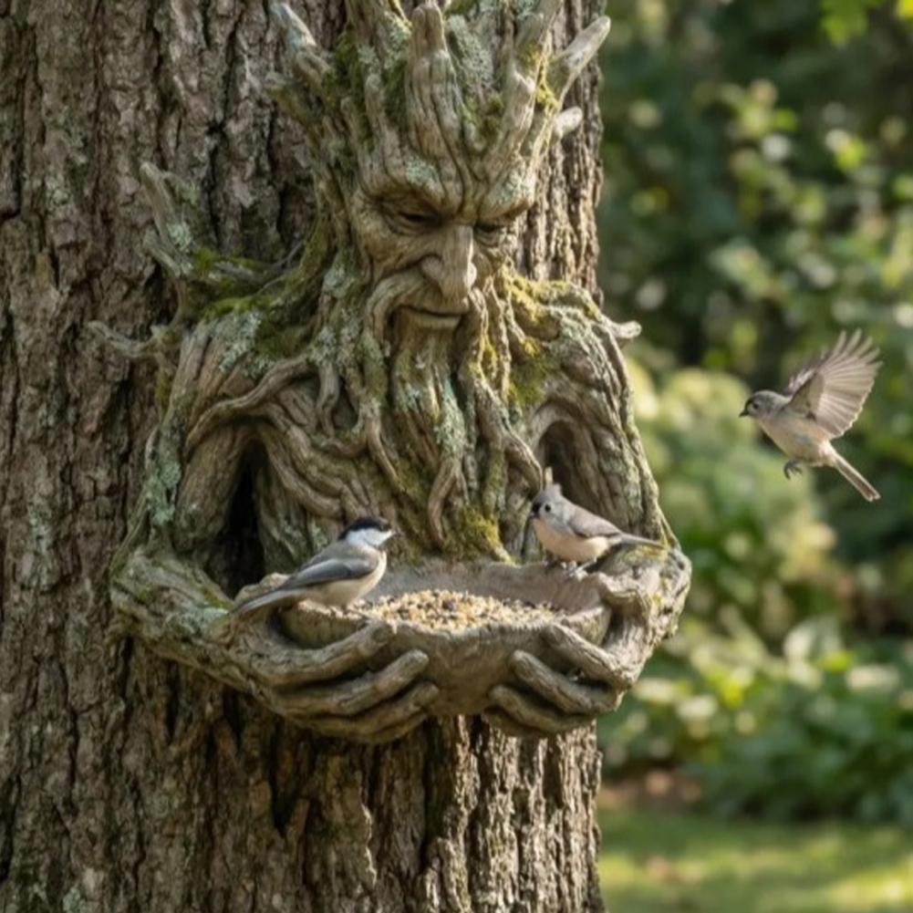 Weatherproof Resin Tree Face B - Resin Art On Wood ulasan dan harga