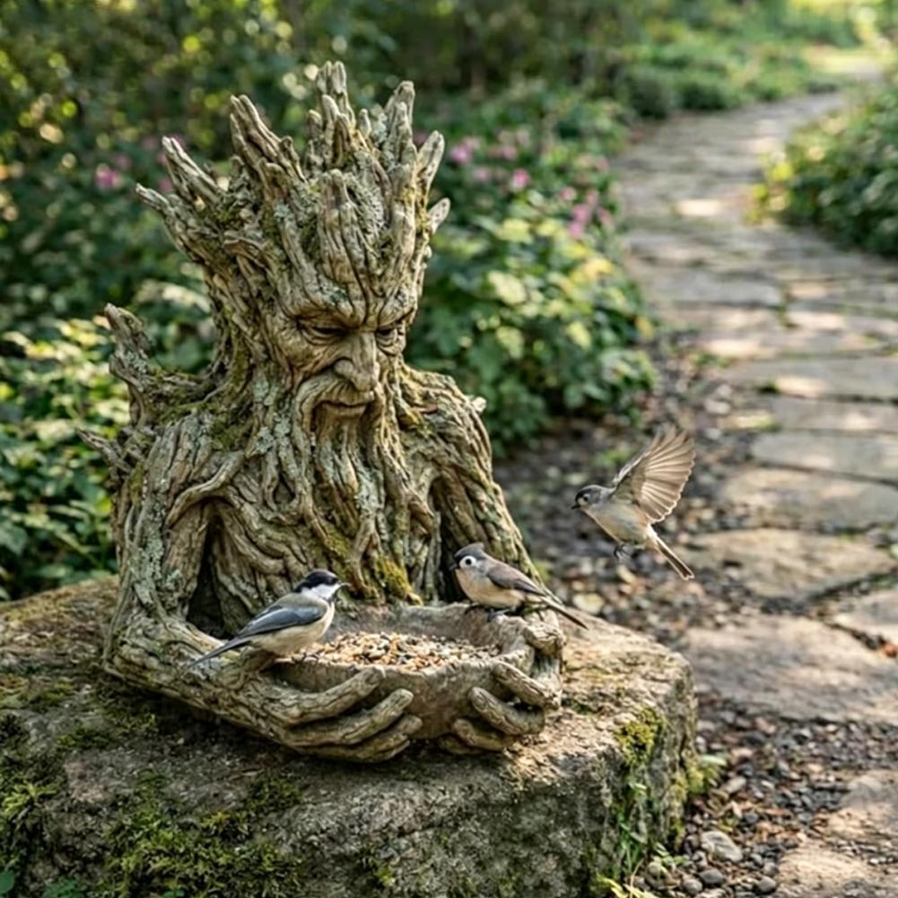 Weatherproof Resin Tree Face B - Resin Art On Wood ulasan dan harga