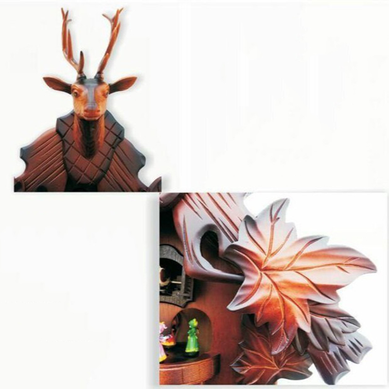 Cuckoo Wall Clock Solid Wood C - Resin Art Clock ulasan dan harga
