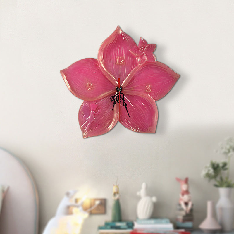 World Map Lotus Leaf Sakura Cl - Resin Art Clock ulasan dan harga