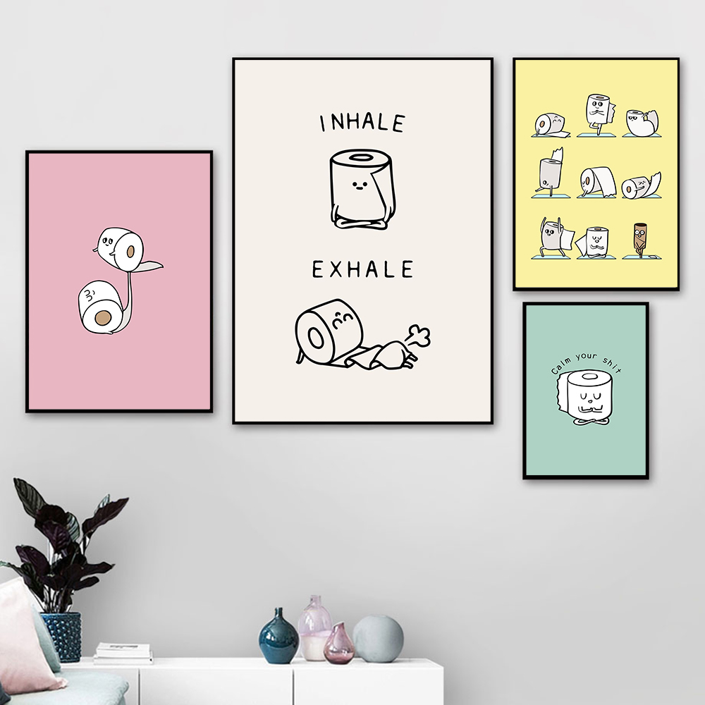 Toilet Paper Yoga Funny Quote  - Resin Art Quotes ulasan dan harga