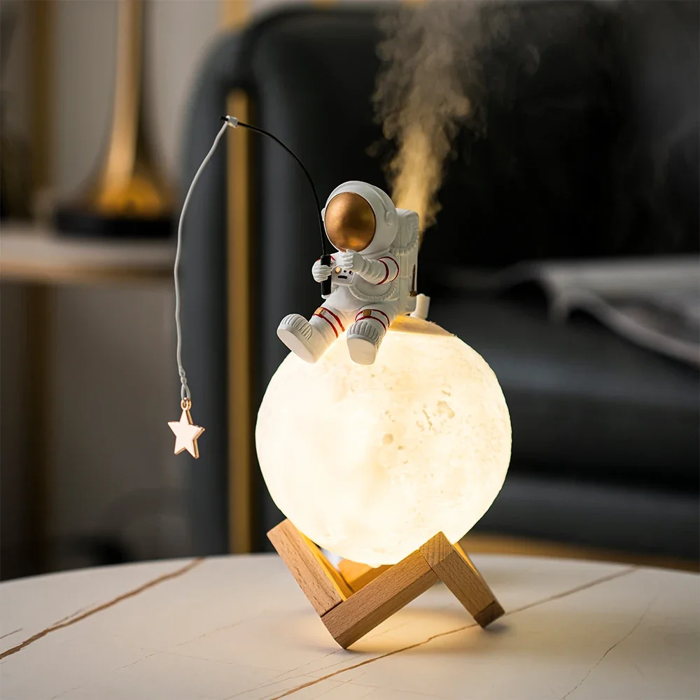 Nordic Astronaut Fishing Star  - Resin Art On Wood ulasan dan harga