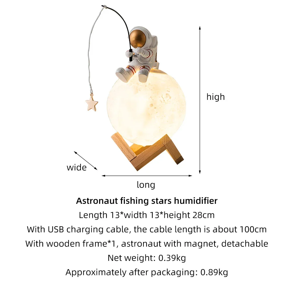 Nordic Astronaut Fishing Star  - Resin Art On Wood ulasan dan harga