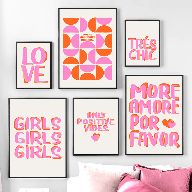 Nordic Only Positive Vibes Gir - Resin Art Quotes ulasan dan harga