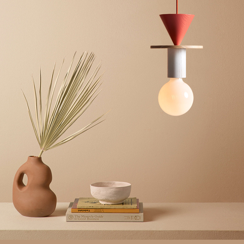 JUNIT Dia Pendant Lamp Modern  - Resin Art On Wood ulasan dan harga