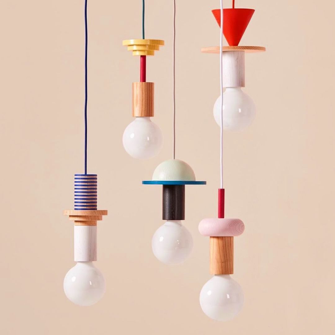 JUNIT Dia Pendant Lamp Modern  - Resin Art On Wood ulasan dan harga
