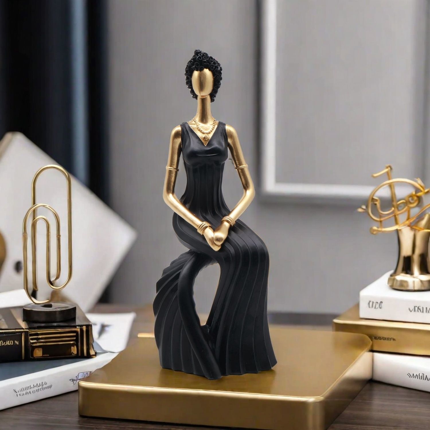Decor Resin Sculpture Nordic D - Resin Art Gift For Wedding ulasan dan harga