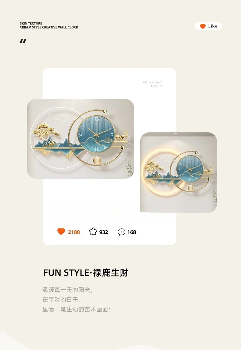 Art Mural Wall Clocks Luxury D - Resin Art Clock ulasan dan harga