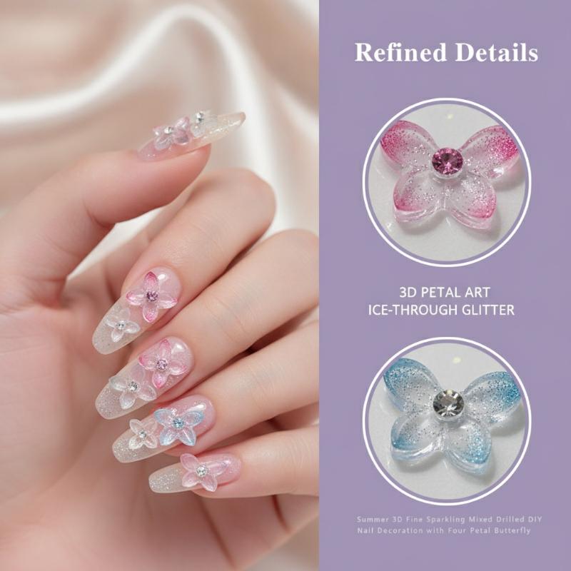 30Pcs 3D Glitter Resin Butterf - Resin Art Using Flowers ulasan dan harga