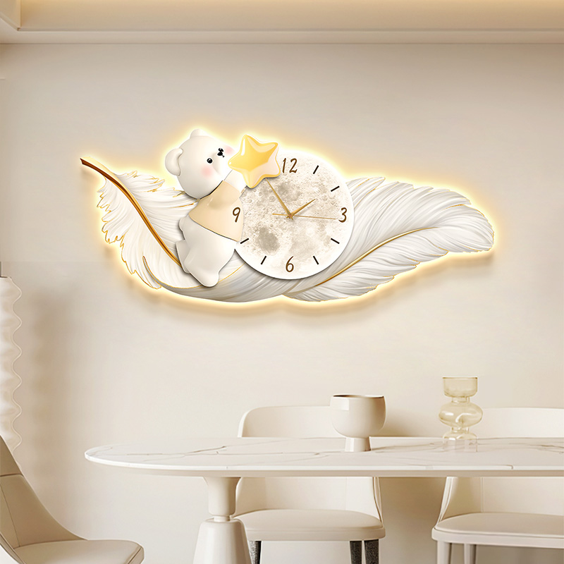 Big Size Metal Wall Art Clock  - Resin Art Clock ulasan dan harga