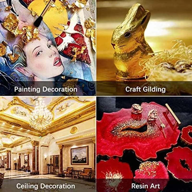100pcs Imitation Gold Sliver C - Resin Art Gift For Wedding ulasan dan harga