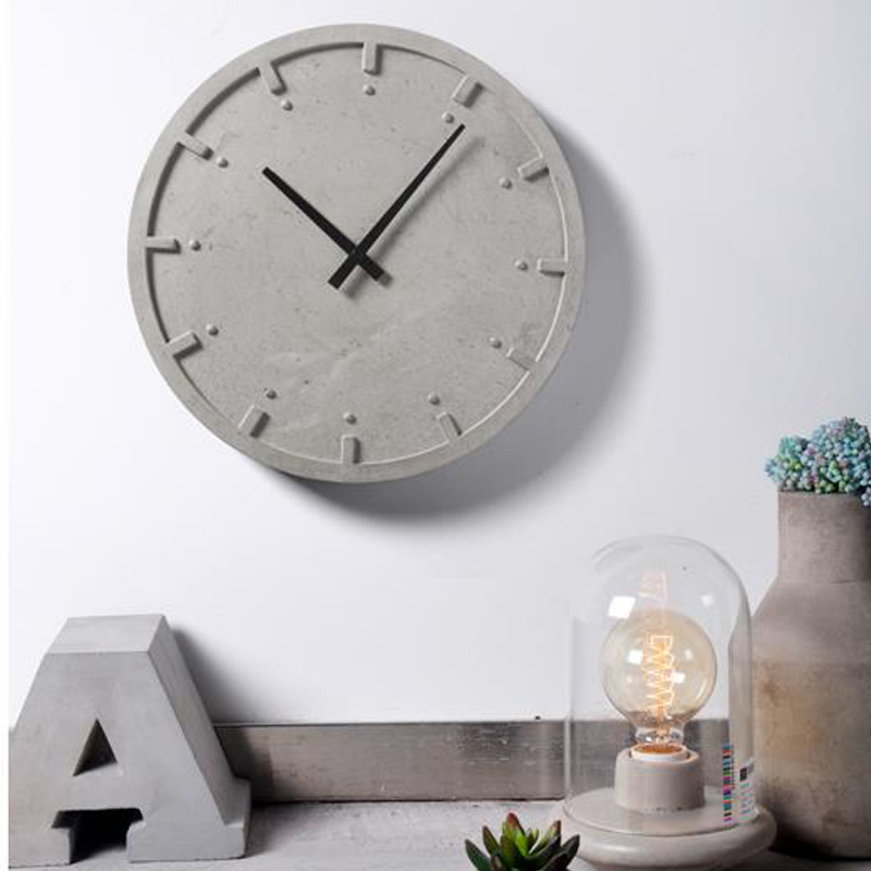 Circular concrete wall clock s - Resin Art Clock ulasan dan harga