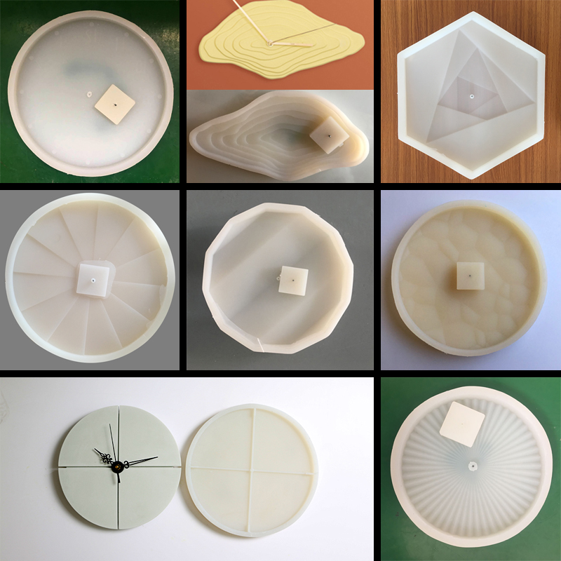 Circular concrete wall clock s - Resin Art Clock ulasan dan harga
